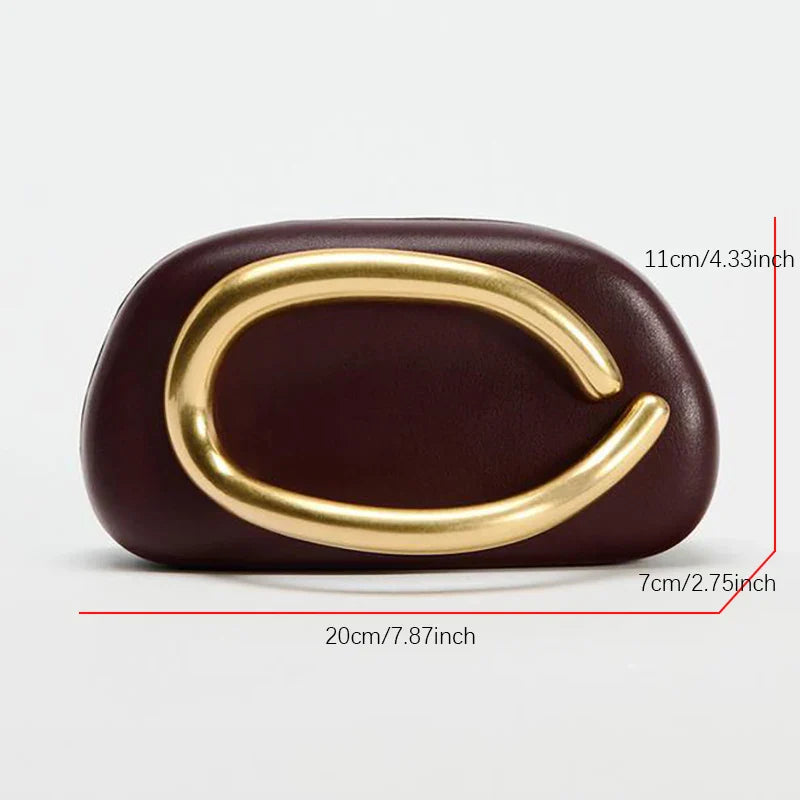 Lea Organic Crossbody Clutch Bag