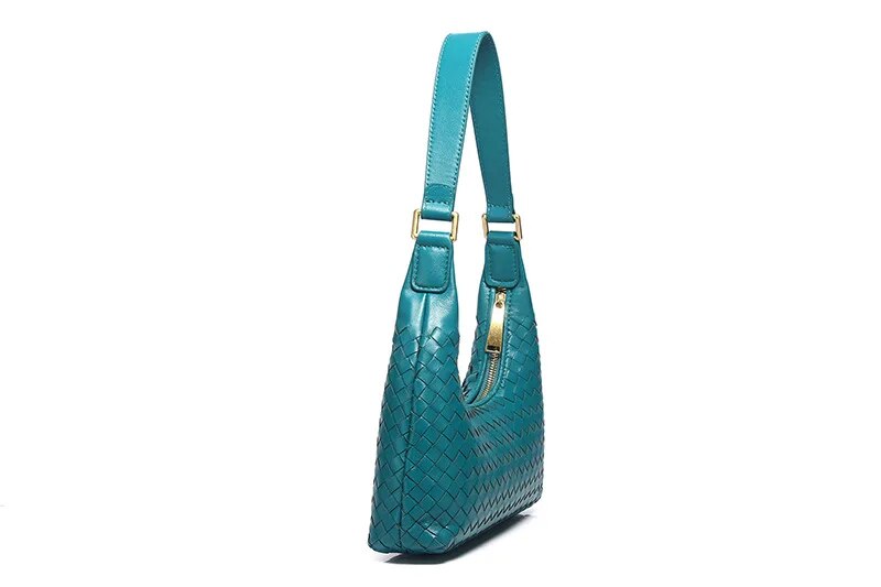 Vanessa Genuine Leather Baguette Bag