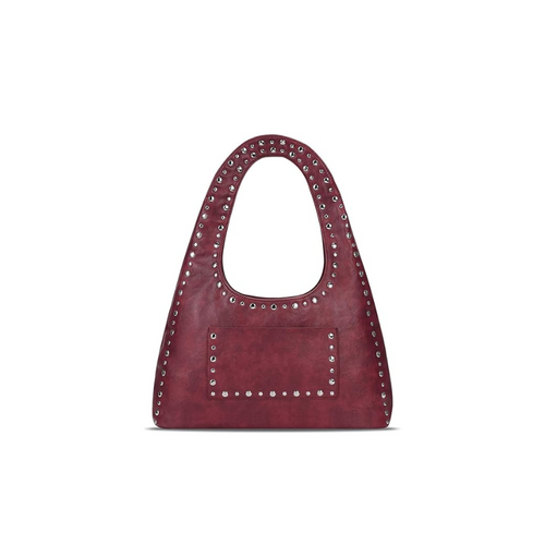 Vintage Boho Studded Shoulder Bag