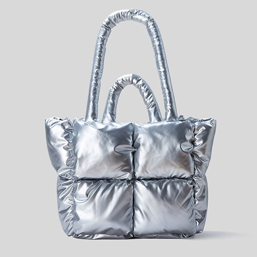 Tatiana Metallic Puffer Bag