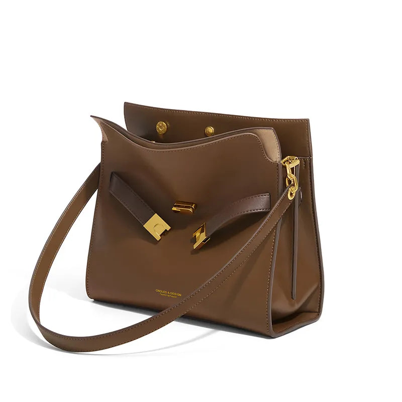 Nicole Genuine Leather Double Bag