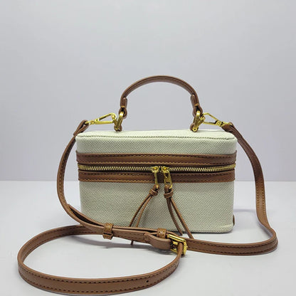 Manuela Box Canvas Crossbody Bag