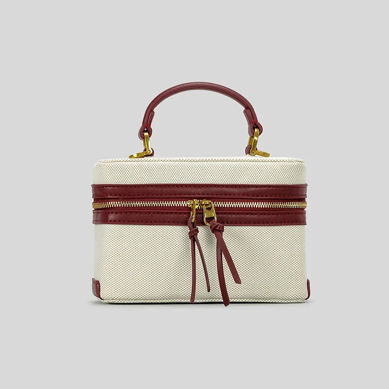 Manuela Box Canvas Crossbody Bag