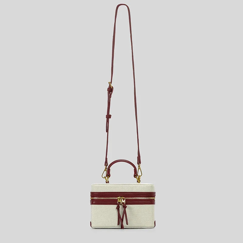 Manuela Box Canvas Crossbody Bag