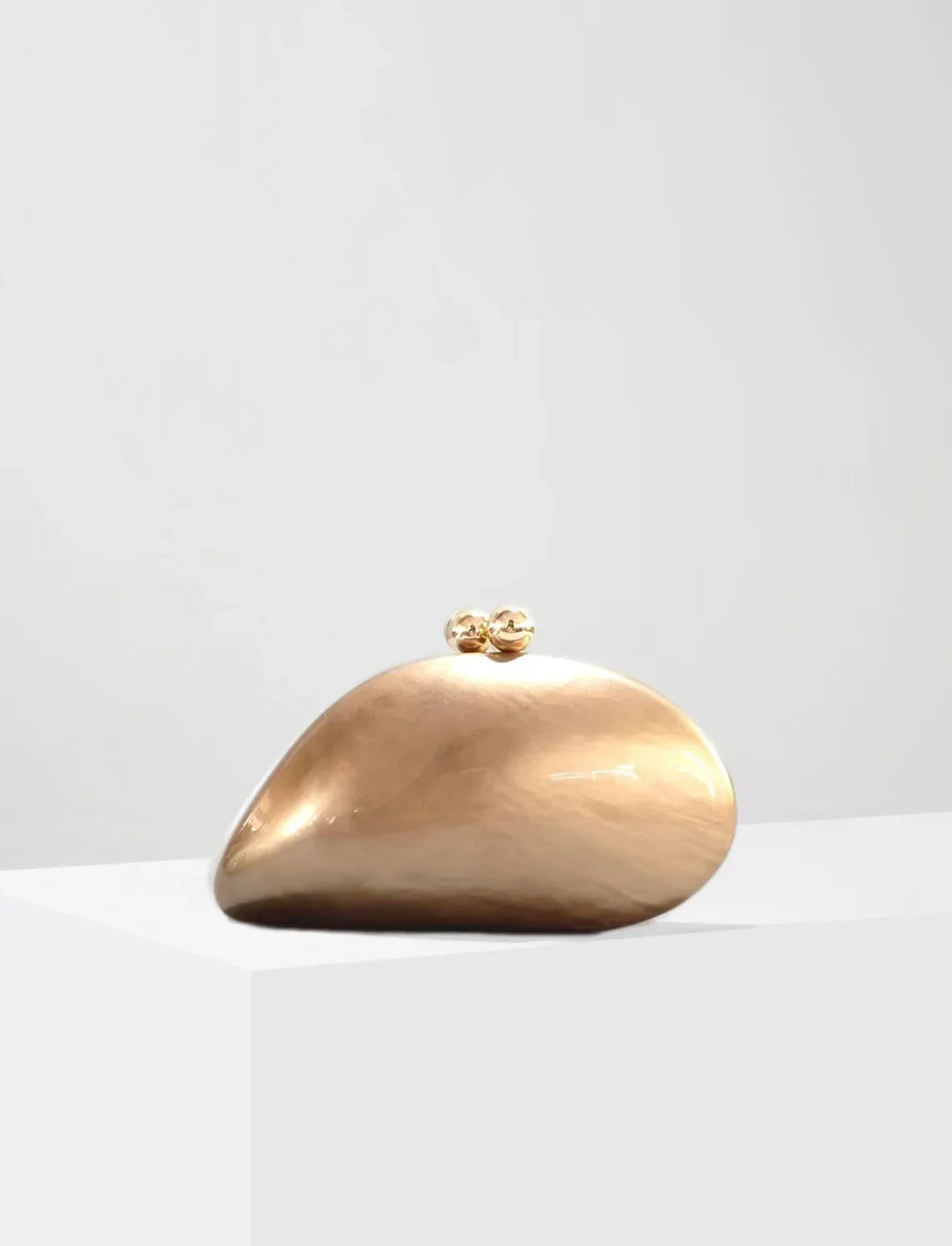 Ariel Pearlescent Shell Acrylic Clutch Bag