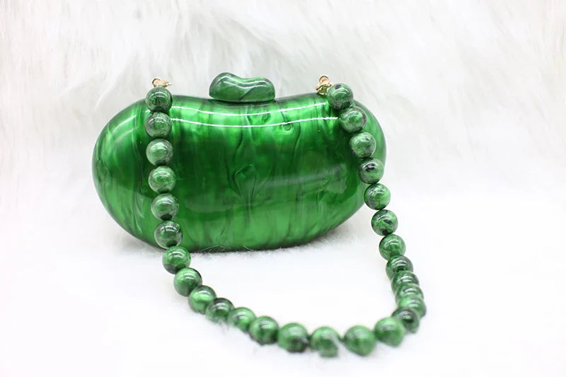 Zendaya Pearlescent Acrylic Clutch Bag
