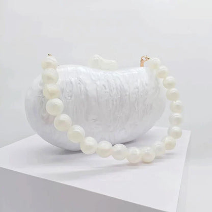 Zendaya Pearlescent Acrylic Clutch Bag