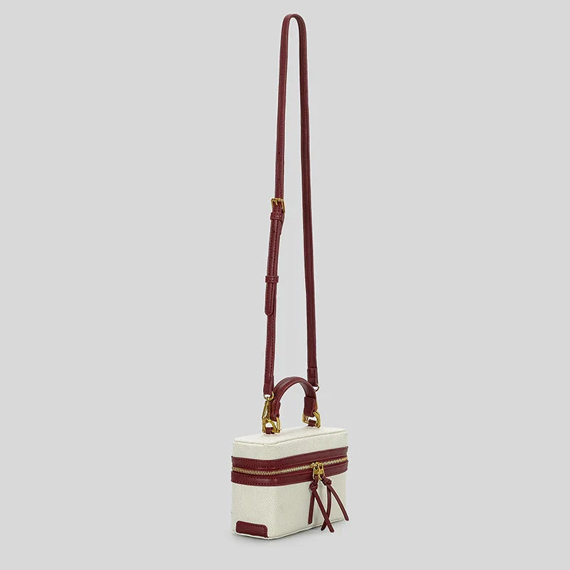 Manuela Box Canvas Crossbody Bag