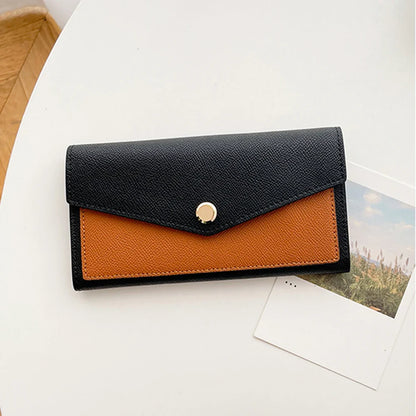 Karen Colorful Genuine Leather Envelope Wallet
