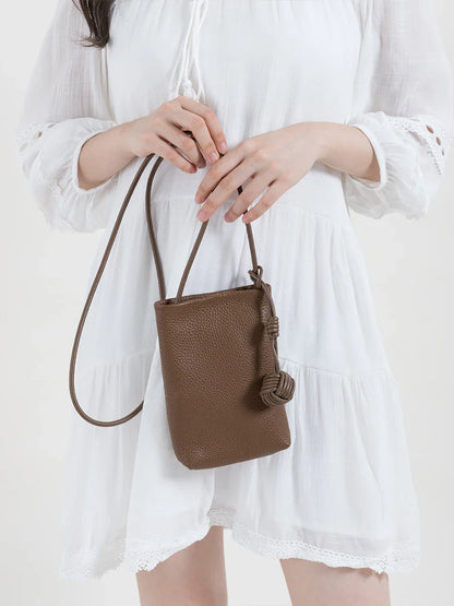 Nadia Small Genuine Leather Phone Bag