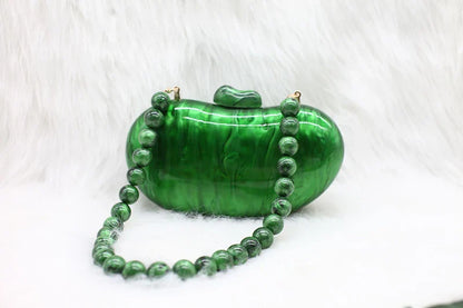 Zendaya Pearlescent Acrylic Clutch Bag