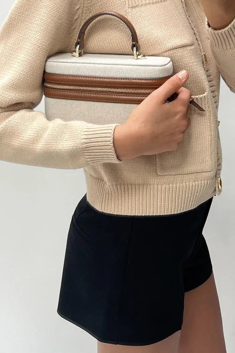 Manuela Box Canvas Crossbody Bag