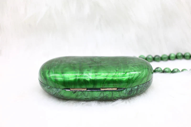 Zendaya Pearlescent Acrylic Clutch Bag