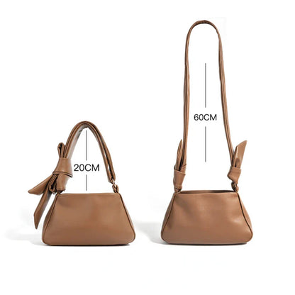 Cecilia Genuine Leather Bow Crossbody Bag