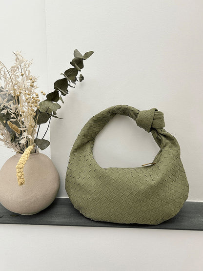 Alice Large Braided Suede Bag